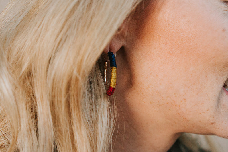 Primary Thread Hoops-Gold Hoop W-Blue/Mustard/Red