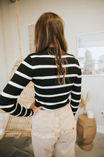 Piper Sweater-Black/Ivory