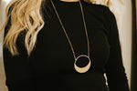 Circle Pendant Necklace-Gold