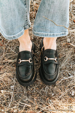 Hutch Slip On-Black /Gold Buckle